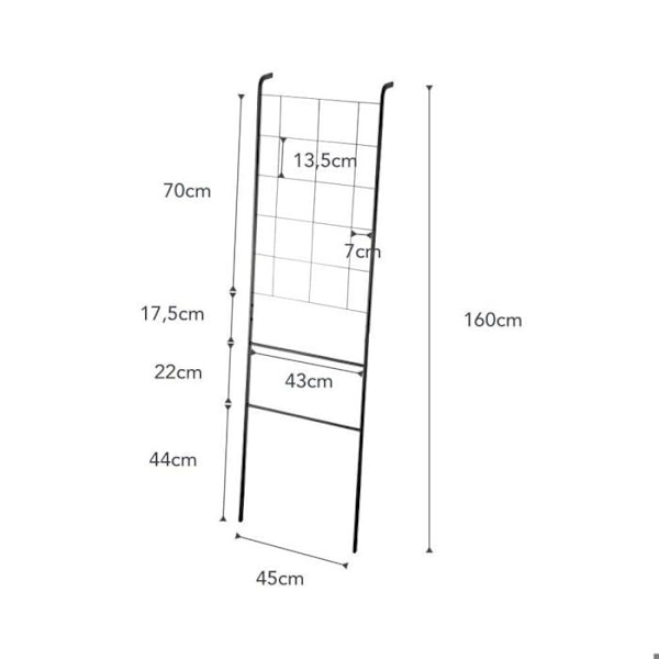 Støttestativ til tilbehør Tower sort