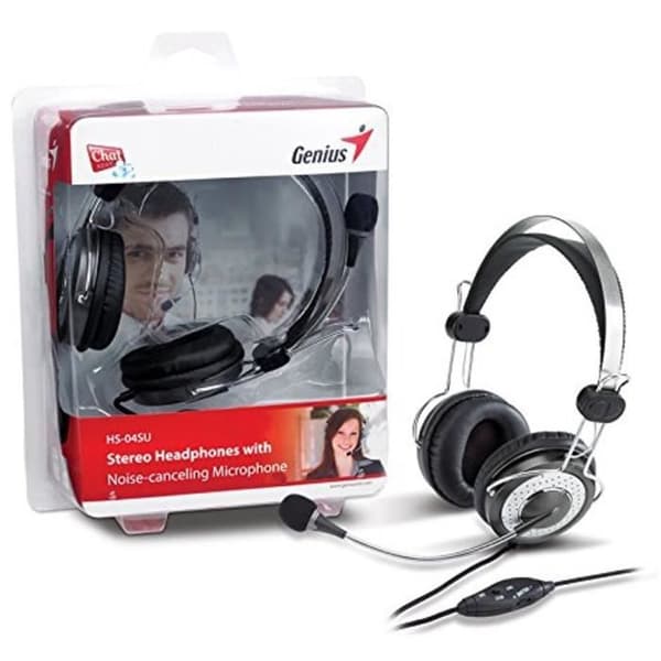 GENIUS Headset Headset - Kabelanslutet - Stereo - Grå