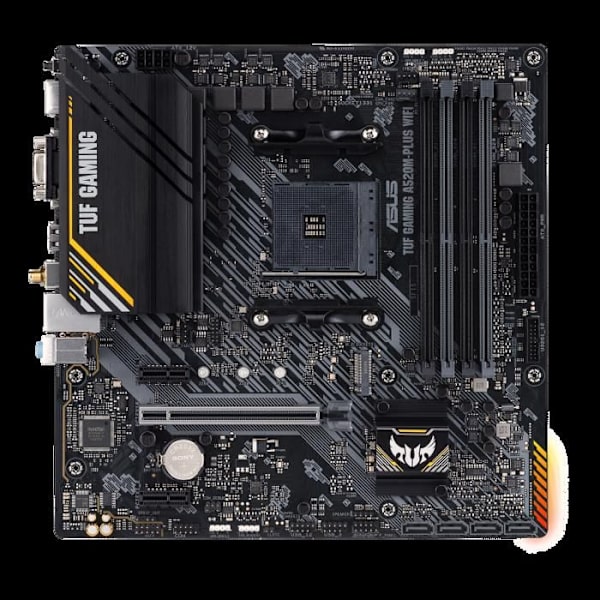 Emolevy - ASUS - TUF GAMING A520M-PLUS WIFI - AMD A520 - AM4 micro ATX -paikka