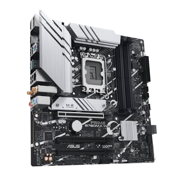 ASUS PRIME B760M-A WIFI bundkort - Intel B760 - Micro ATX - DDR5 - 2x M.2 - WiFi 6
