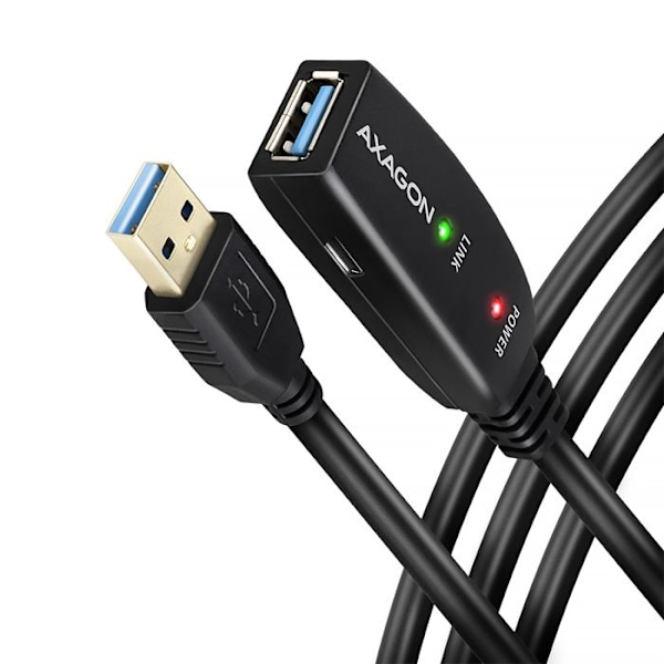 USB-kabel - AXAGON - ADR-310 - USB 3.2 Gen 1 - 10m - Aktiv - Sort