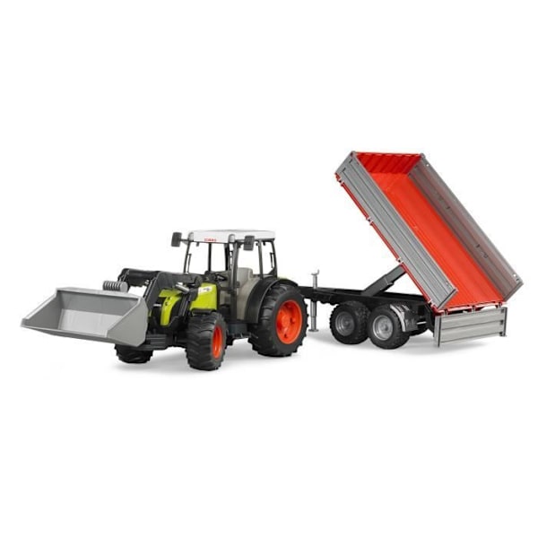 BRUDER Claas Nectis 267F traktor med vippevogn - 65,5 cm Grøn