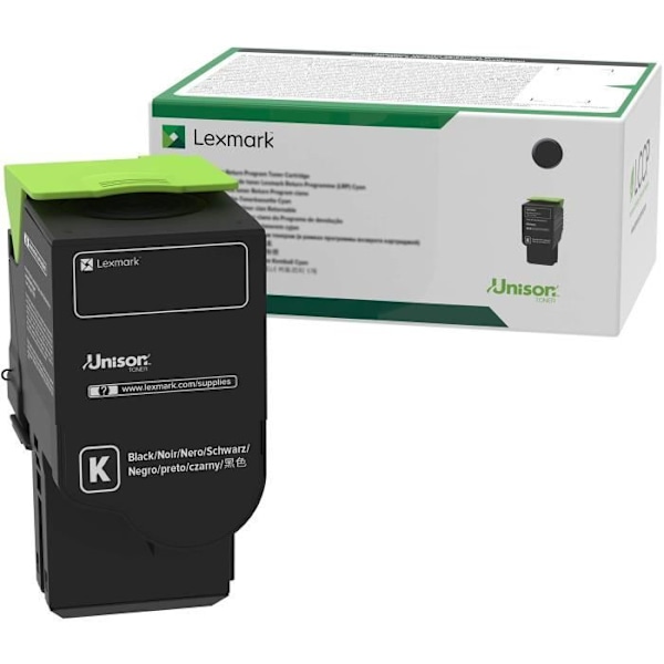 Lexmark C2320K0 sort tonerpatron - Returprogram