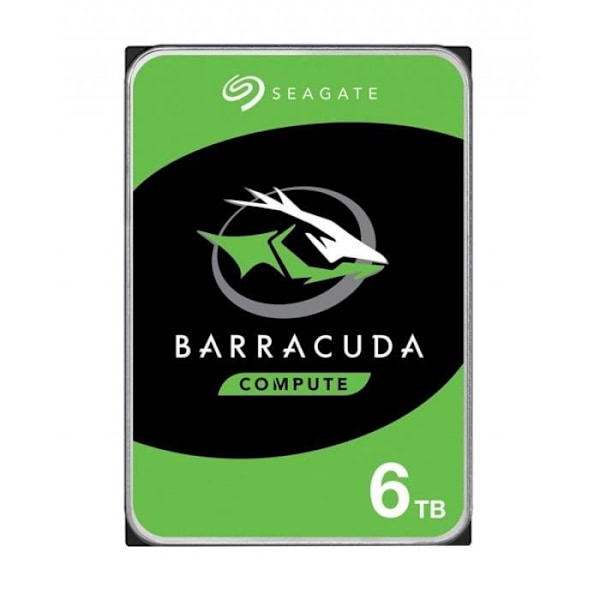 Seagate Barracuda ST6000DM003 - Harddisk - 6 TB - Intern - 3,5" - SATA 6 Gb/s - Bufferhukommelse: 256 MB