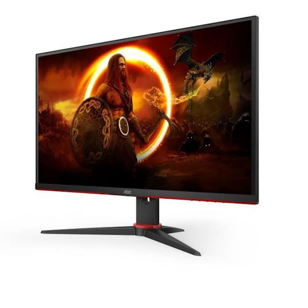 PC Gamer-skærm - AOC - Q27G2E/BK - 27" - VA-panel - QHD - 1ms - 155Hz - HDMI 2.0 x 2 DisplayPort 1.2 x 1 - Pivot - Adaptiv synkronisering
