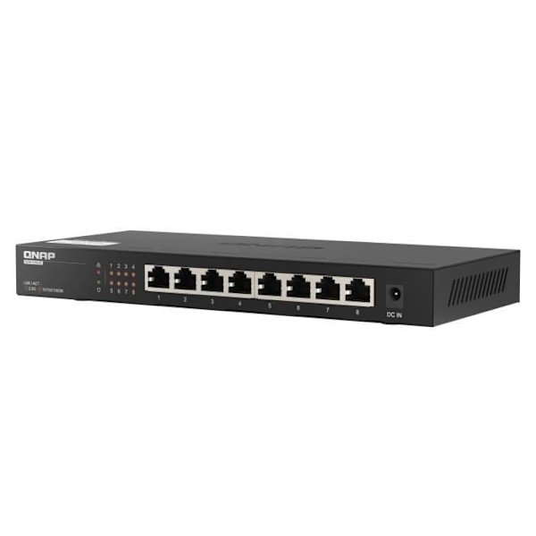 Switch Multi-Giga - QNAP - QSW-1108-8T - 8 portar RJ45 - Icke hanterad - 2,5GbE