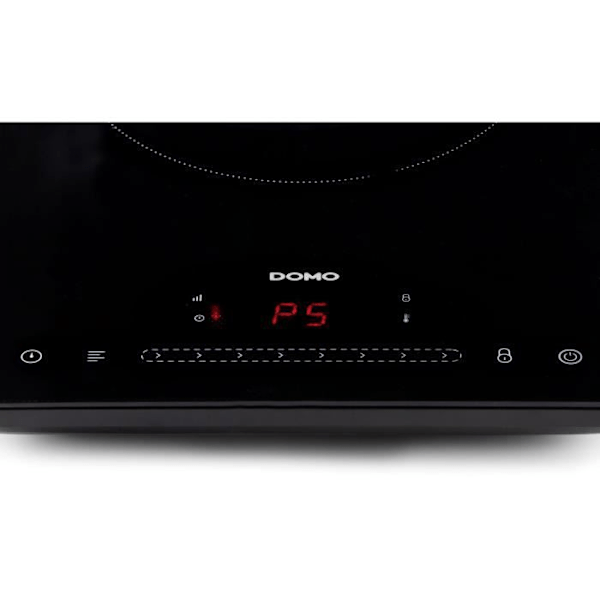 DOMO DO332IP - 1-brænder induktionskogeplade - 2000W - Touchscreen - 3 timers digital timer - 8 effektniveauer - 20 cm