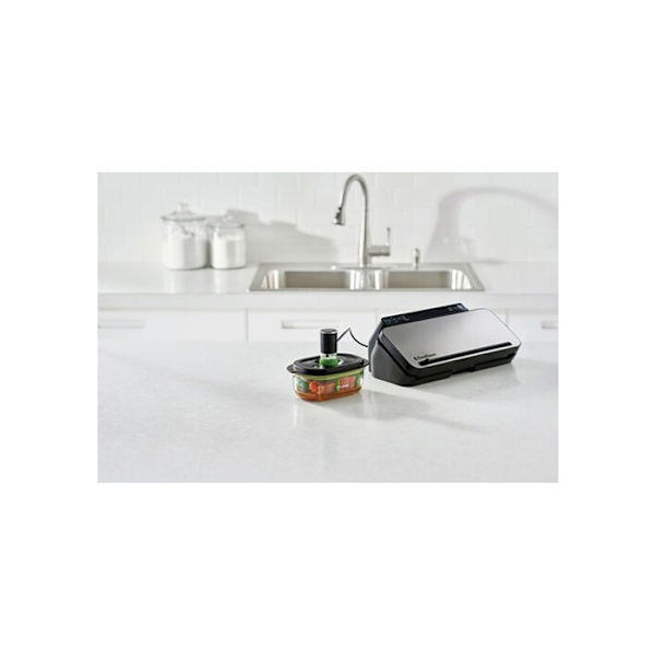 Tyhjöpakkaukset - Foodsaver - FFC026X - 0,7L, 1,2L, 1,8L - Naarmutusvastaiset - Mikroaaltouuniin yhteensopivat Transparent