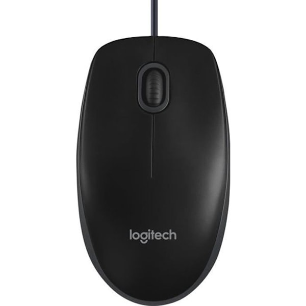 Logitechin optinen hiiri - B100 musta musta
