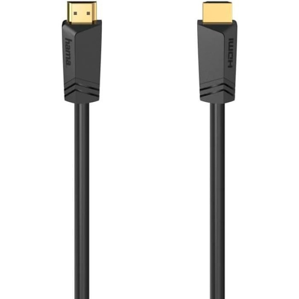 HDMI-kabel - HAMA - 8K - 5m - Dynamisk HDR - Guldpläterad Svart