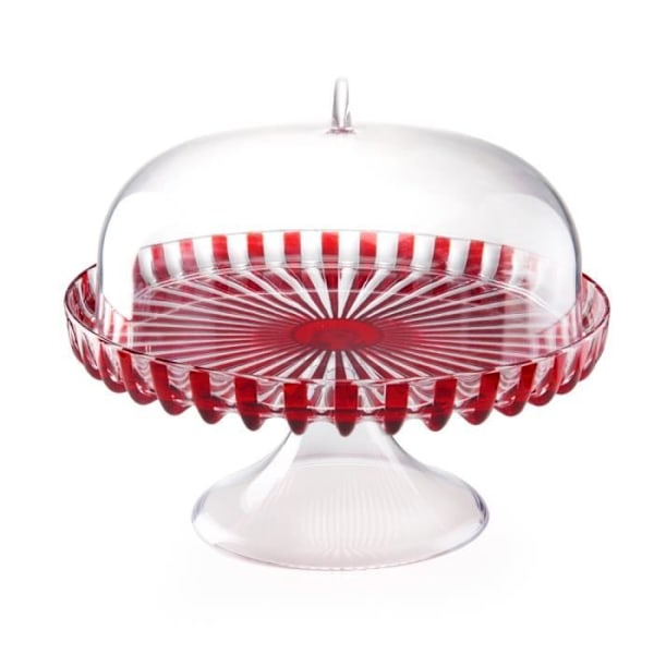 Kageholder med klokke Dolce Vita - Guzzini - Bioplastik - Rød - 31 cm Rød