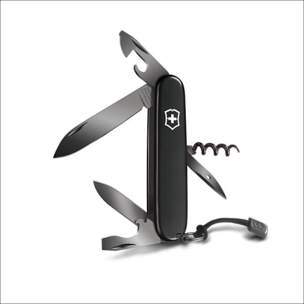 Lommekniv - Victorinox - Spartan Onyx Black - 12 funktioner - Rustfrit stål - 91mm sort