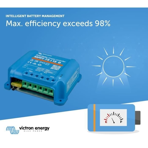 VICTRON MPPT aurinkosäädin - 75/15 - 12/24 V - 15A
