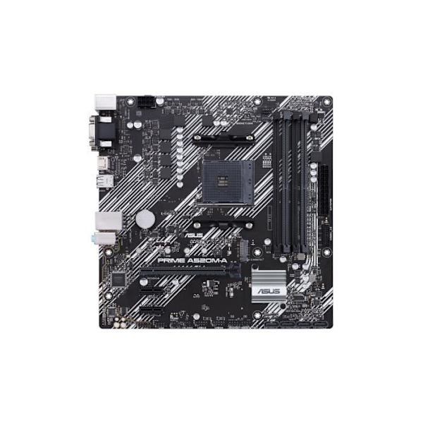 Moderkort - ASUS - PRIME A520M-A II/CSM - Socket AM4 - DDR4 SDRAM - SATA-600