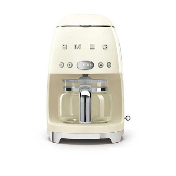 Filterkaffemaskine - SMEG - DCF02CREU - 10 kopper - 1050W - Creme