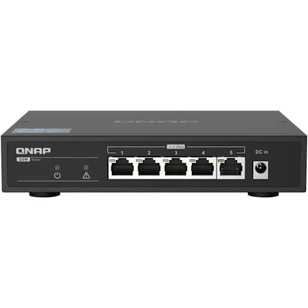 Switch - QNAP - QSW-1105-5T - 5 porte 2,5 GbE, 802.3x Sort