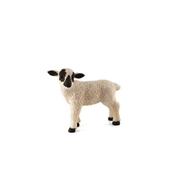 Mojo Fun 387059 Black Faced Lamb Seisova - Realistinen maatila - Ranch - Barnyard Animal Toy Replica