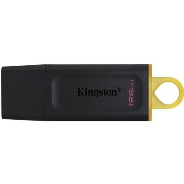 KINGSTON DataTraveler® Exodia 128GB USB-minne - Med skyddskåpa och nyckelringar Svart, Gul