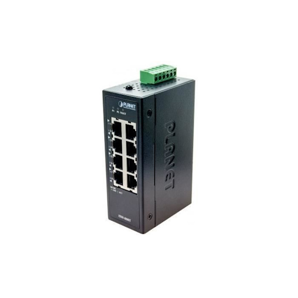 Industriell switch - Planet - ISW-800T - 8 portar - 10/100 Mbps - Temperatur -40/+75°