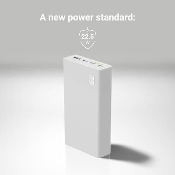 Green Cell PowerPlay20s 20 000 mAh 22,5 W PD USB C Externt batteri - Vit Vit