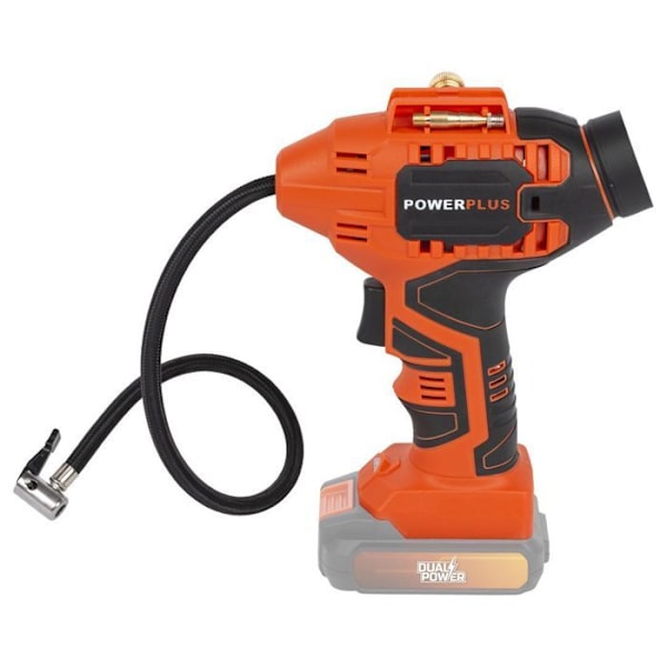 Luftpumpe - Powerplus - POWDP7020 - Trådløs - 20V Orange - Sort