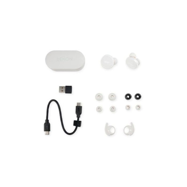 Kuulokkeet - DENON - PerL Pro - Bluetooth - Melunvaimennus - Valkoinen Vit