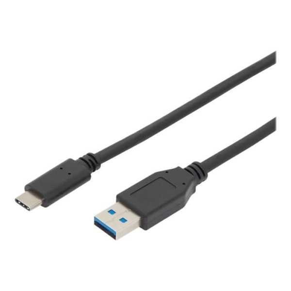ASSMANN USB-C -kaapeli - 1 m - USB 3.1 Gen2 - Kaksoissuojattu - Käännettävä liitin