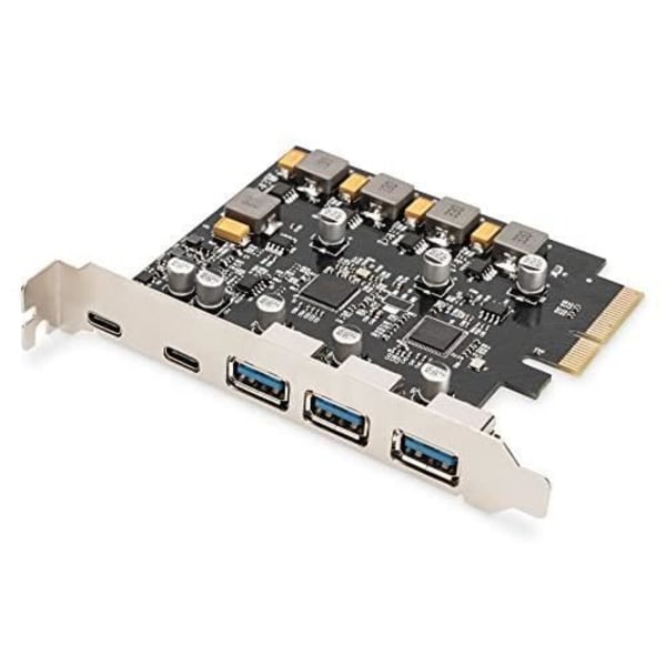 DIGITUS PCIE-KORT 2X USB-C, 3X USB A DS-30222