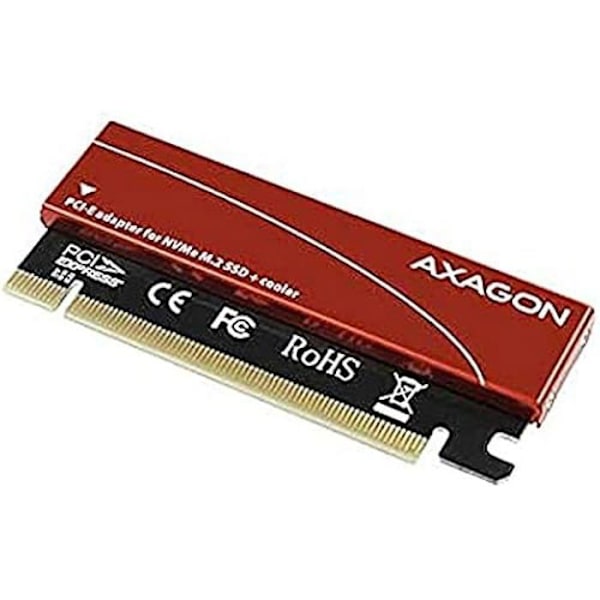 PCIe-adapter - AXAGON - PCEM2-N - 1x M.2-NVMe-SSD - Passiv køling - PCIe 3.0 x16