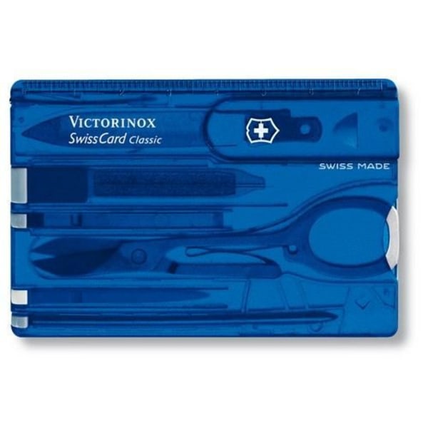 Victorinox 0.7122.T2 schweizisk lommekniv - Gennemsigtig blå - Rustfrit stål - 82 mm x 54,5 mm x 4,5 mm Gennemsigtig blå