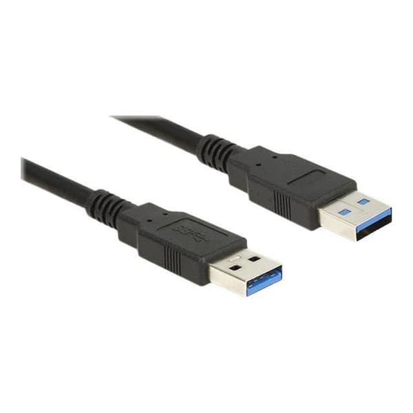 DELOCK USB-kabel - USB 3.0 - 1.5m - Dubbelskärmad - Svart