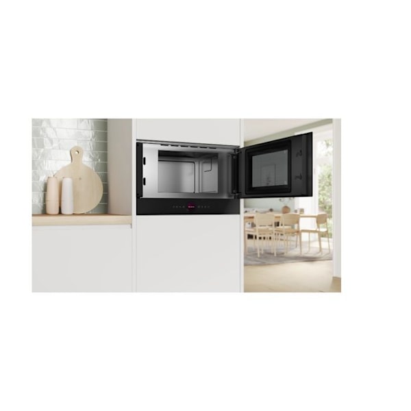 Bosch indbygget solo mikroovn 21l 900w sort - BFR7221B1