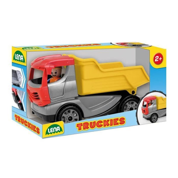 Simm 1620 kippiauto - LENA - Lelu 2-vuotiaille lapsille - Keltainen kippiauto