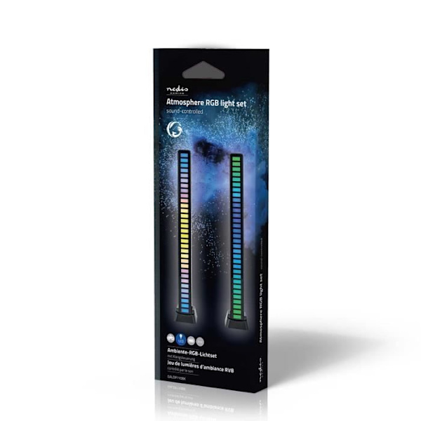 Spel-ljus - Nedis - GALDP110BK - LED - Svart - Batteridriven