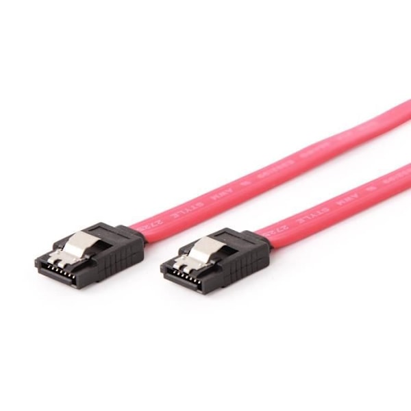 SATA III-kabel - Gembird - CC-SATAM-DATA - 0,5 m - Raka kontakter - Rosa och svart färg