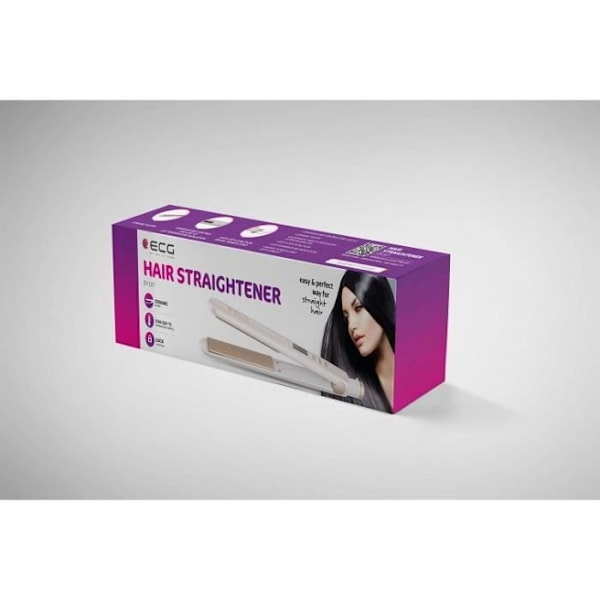 Liser - EKG - ZV 117 - Keramiske plader - Låsefunktion - Justerbar temperatur 140-220°C