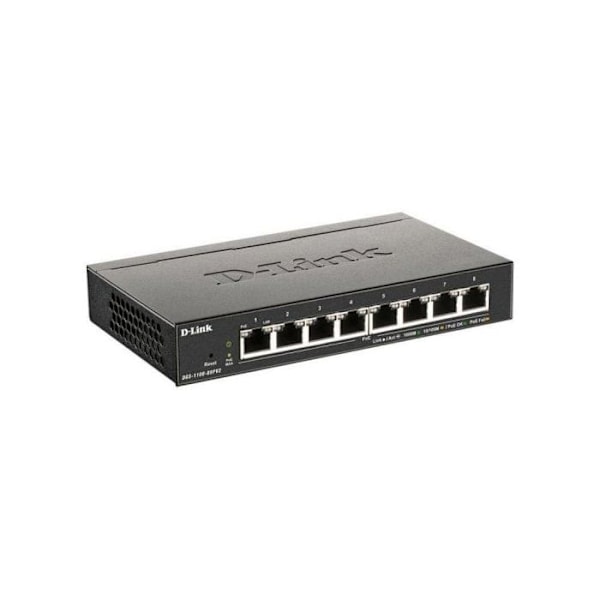 Netværksswitch - DLINK - DGS-1100-08PV2/E - 8 Gigabit Ethernet (PoE)-porte - VLAN - QoS - sikkerhed