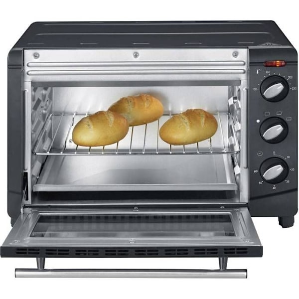 Severin Mini-uuni 20 L, Sisältää: Grilli ja Ranskalaiset perunat, Ajastin 60 min, 1 500 W, Musta, TO 2067 - TO 2067 sort