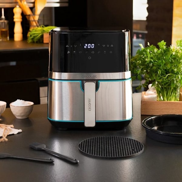 Cecotec Ilmanöljyfritti Cécofry Full Inox Pro 5500 lisävarusteilla Rustfrit stål