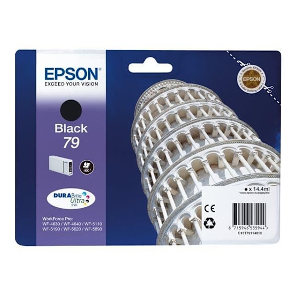 EPSON 79 blækpatron - Sort - 14,4ml - 900 sider