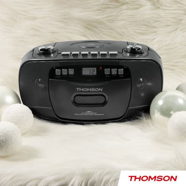Radio CD Kassett - THOMSON - Svart Svart