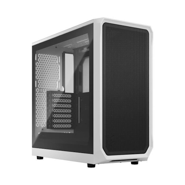 FRACTAL DESIGN Focus 2 White TG Clear Tint PC-kotelo