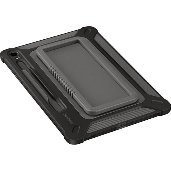 Forstærket bagcover - Samsung - Galaxy Tab S9 - Sort - Militærmodstandsdygtig - Stand-funktion sort