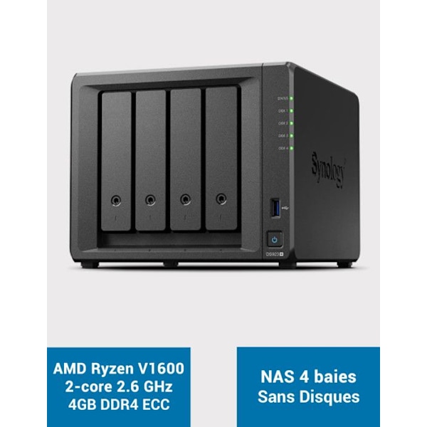 SYNOLOGY 4-bay NAS-server - DS923+