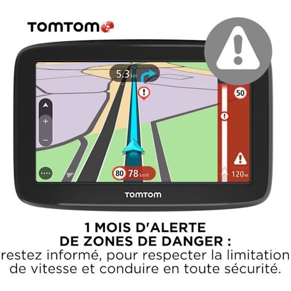 TOMTOM GO Classic 5" GPS-navigaattori - Euroopan kartta 49 maata - Wi-Fi-päivitykset - Vaaravyöhykehälytykset