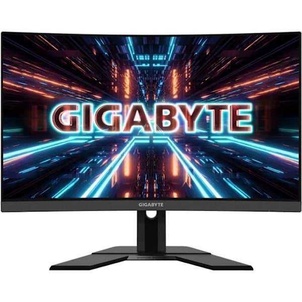 Böjd PC -spelskärm - GIGABYTE - G27QC A - 27 "QHD - VA -panel - 1 ms - 165 Hz - 2 x HDMI / DisplayPort - AMD FreeSync Premium