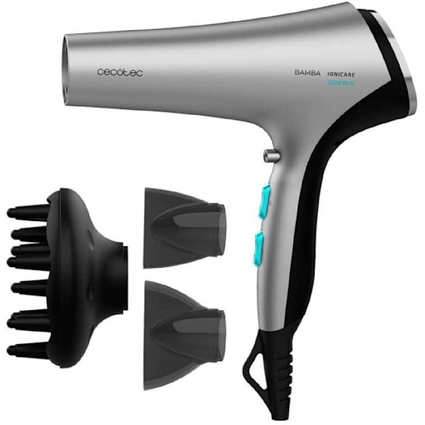 Cecotec Suihkukuivain AC IoniCare 5320 Flashlook Musta musta, Harmaa