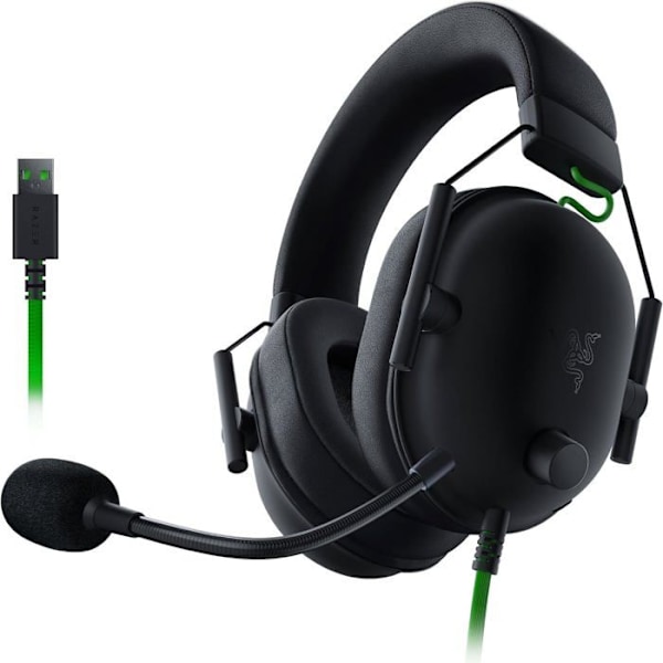 Gaming Headset - RAZER - BLACKSHARK V2 X USB - Sort - Støjreducerende mikrofon - 50 mm Triforce