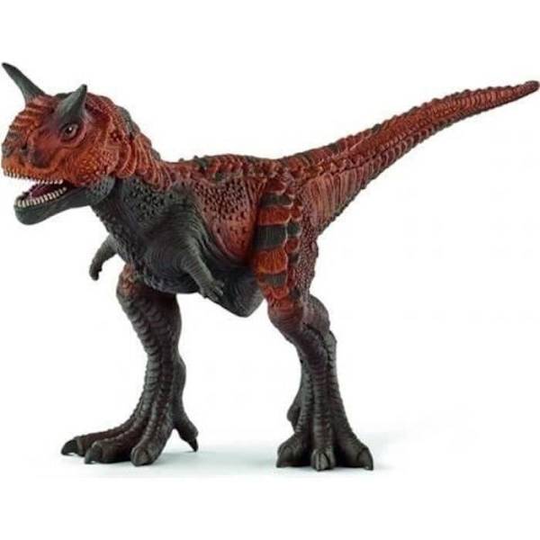 Carnotaur figur, med realistiske detaljer, til børn fra 4 år og opefter, SCHLEICH 14586 Dinosaurer Brun