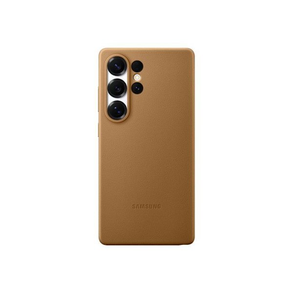 Coque pour Samsung Galaxy S25 Ultra Cuir d'Origine Kindsuit Samsung Dorée Gul